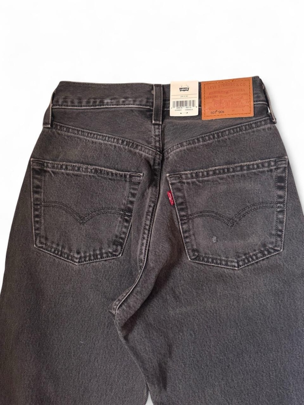 NWT Levi's 501 Straight Leg Black Denim Jeans - Picture 6 of 7